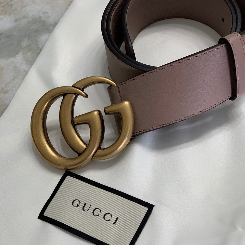 Authentic pink Gucci belt size 80. Worn once.